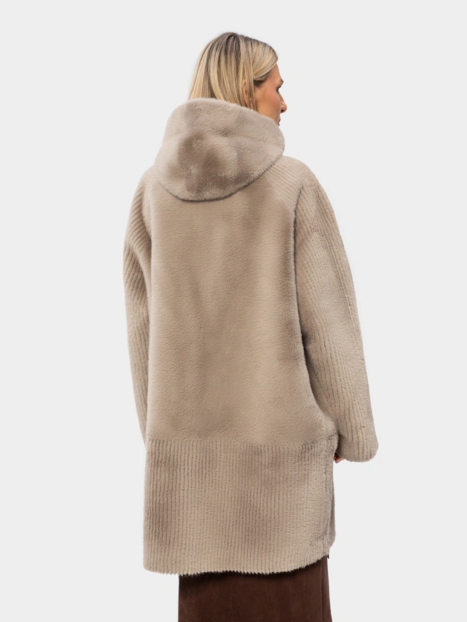 Дубленка двухсторонняя plus size