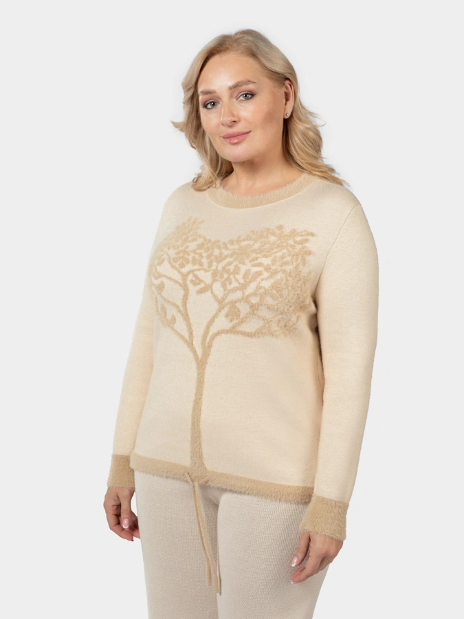 Джемпер из овечьей шерсти с рисунком