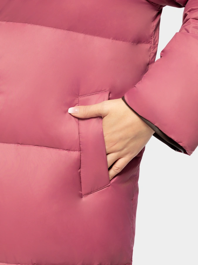 Пуховик длинный