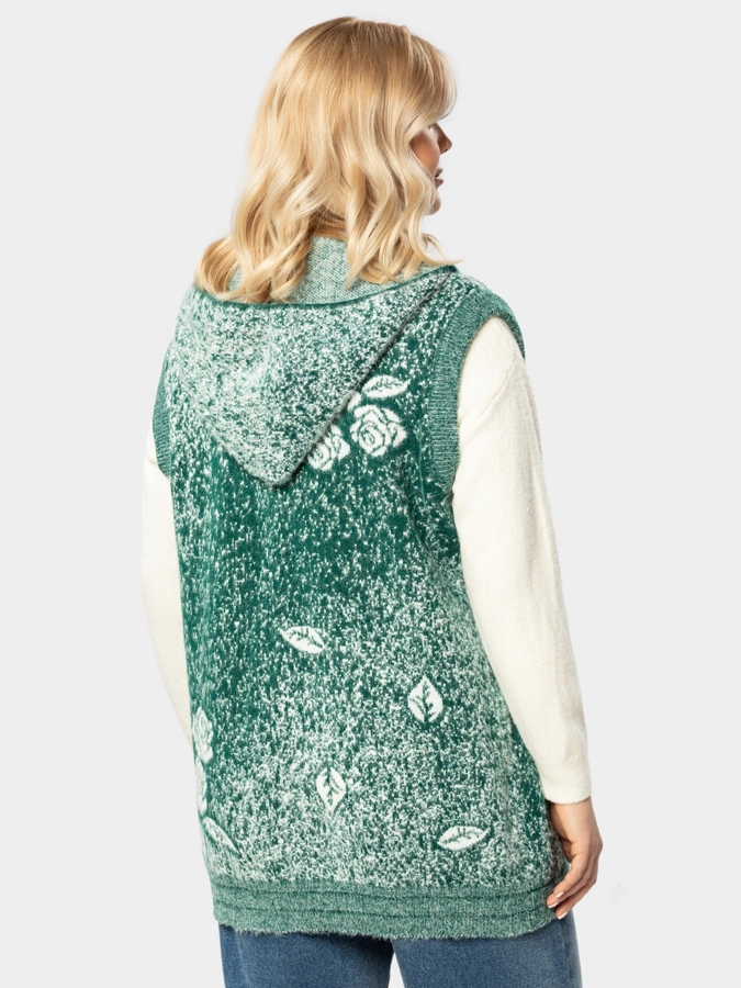 Жилет с капюшоном травка