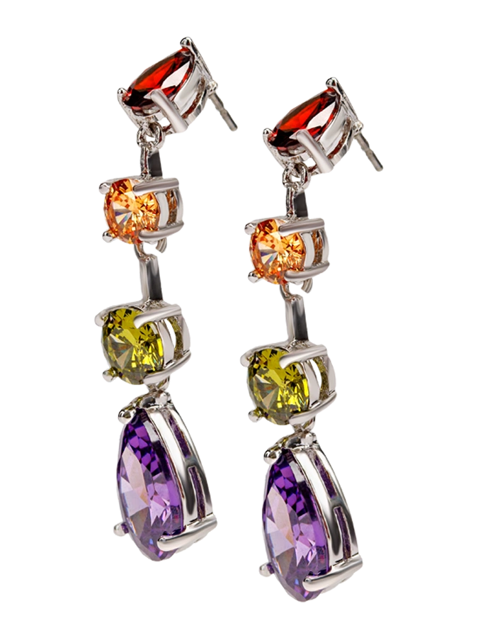 Серьги Самоцветы