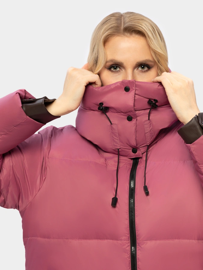 Пуховик длинный