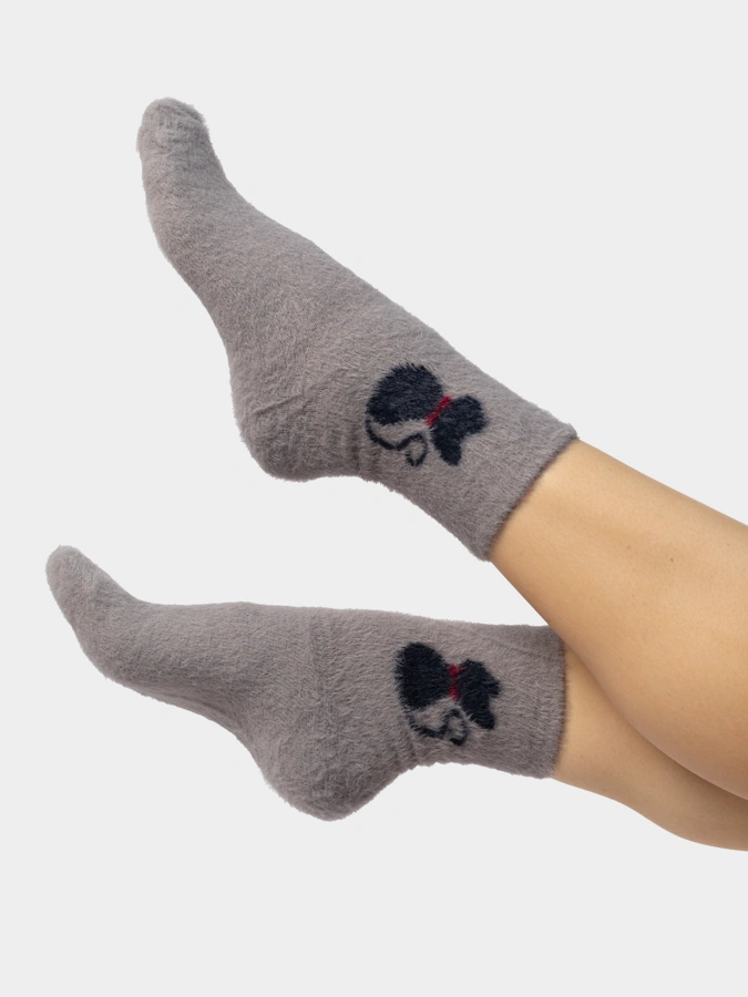 Носки принт Кошка, 2 шт