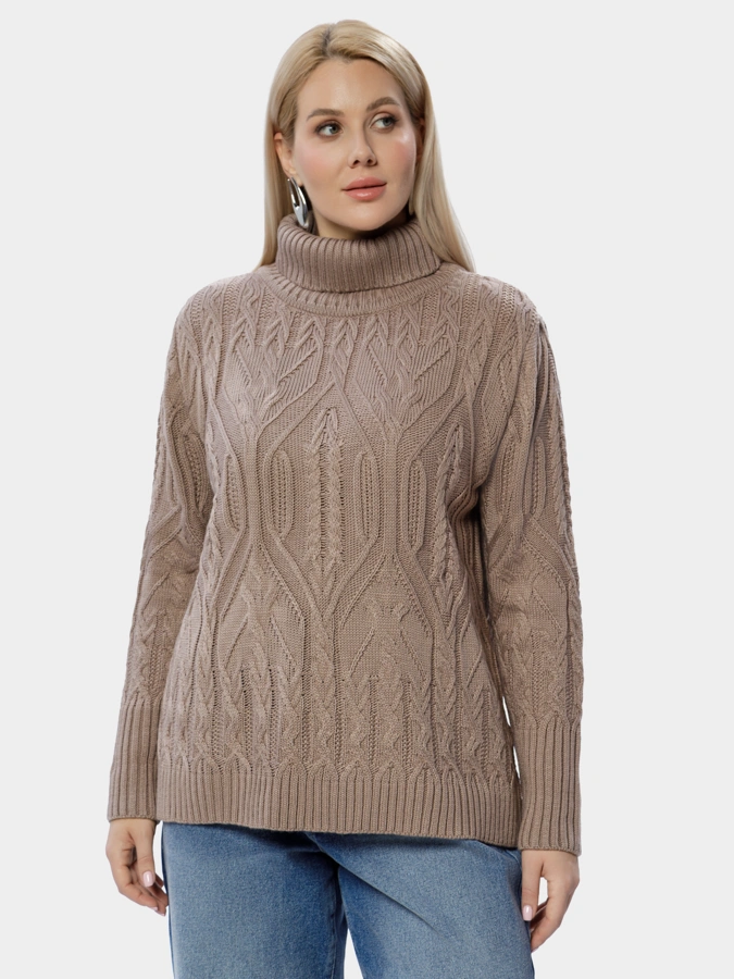 Свитер вязаный с узором