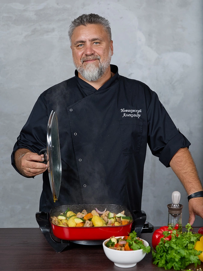 Электро-сковородка с крышкой Электрошеф