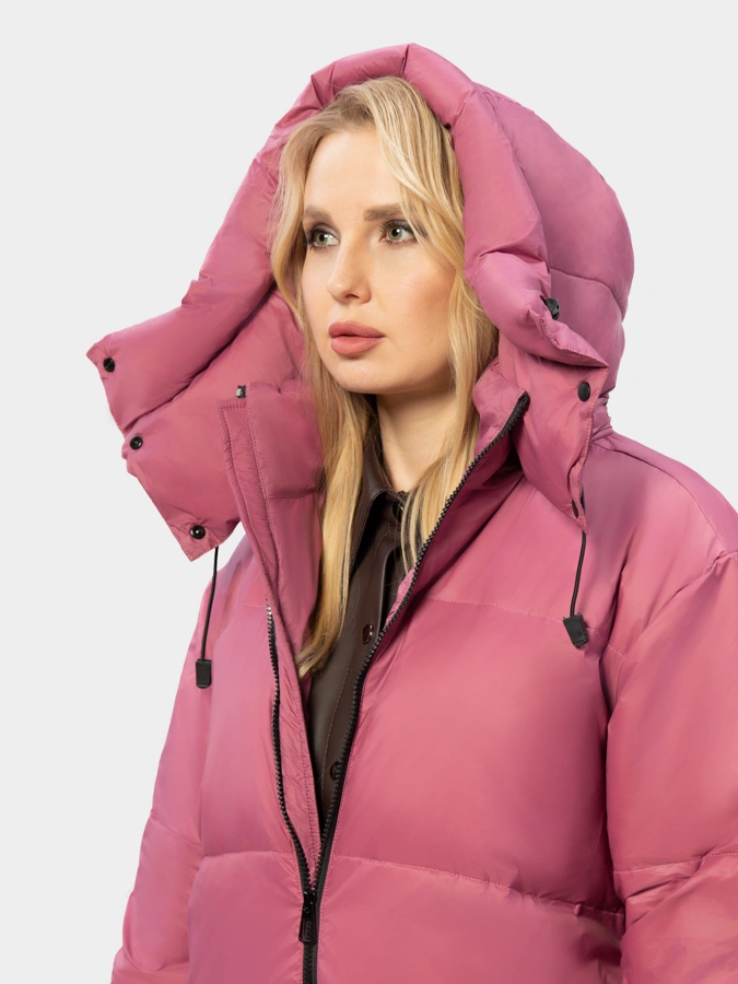 Пуховик длинный