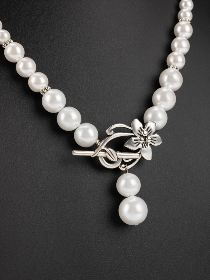 Комплект Жемчужная тайна (колье и серьги)