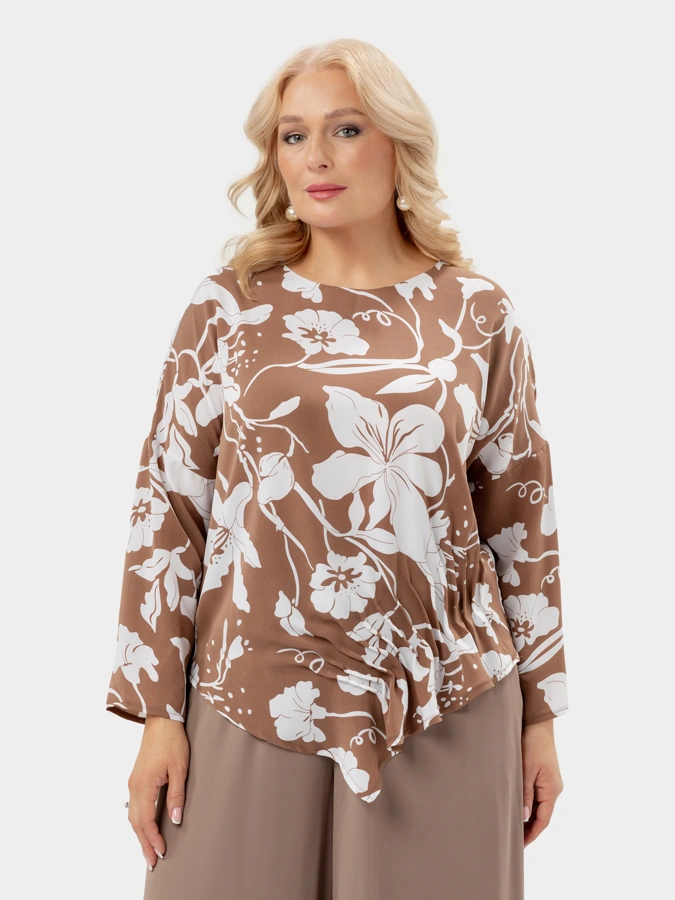 Блуза со сборкой