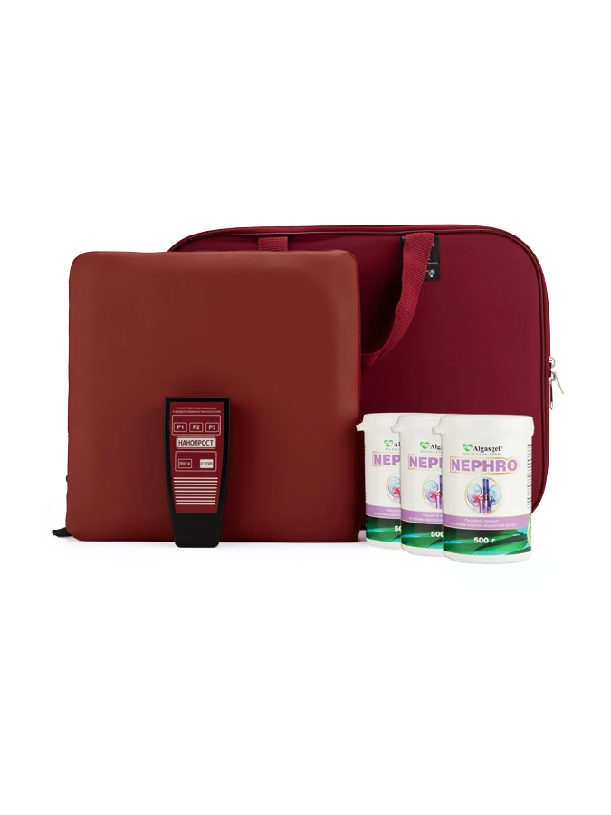 Подушка "НАНОПРОСТ" + Гель Нефро, 3 упаковки