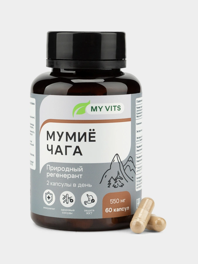 Мумиё и чага, 2 упаковки