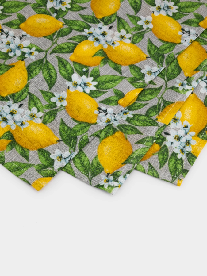 Набор вафельных полотенец Лимоны