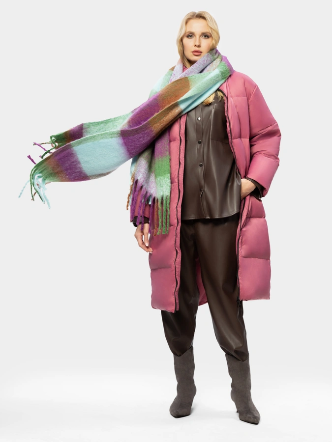 Пуховик длинный