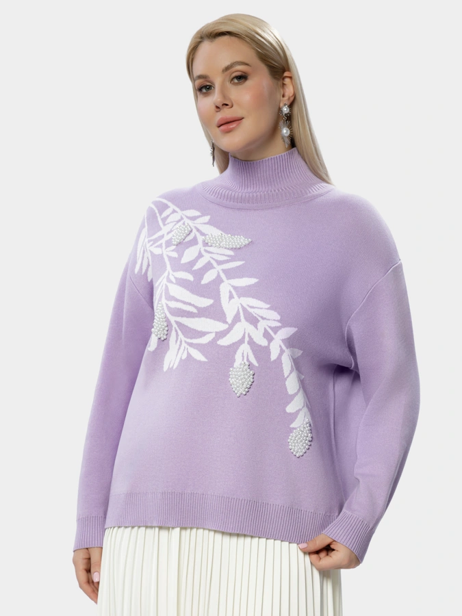 Вязаный джемпер с декором