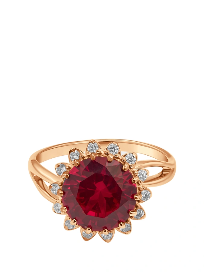 Кольцо Рубиновый закат