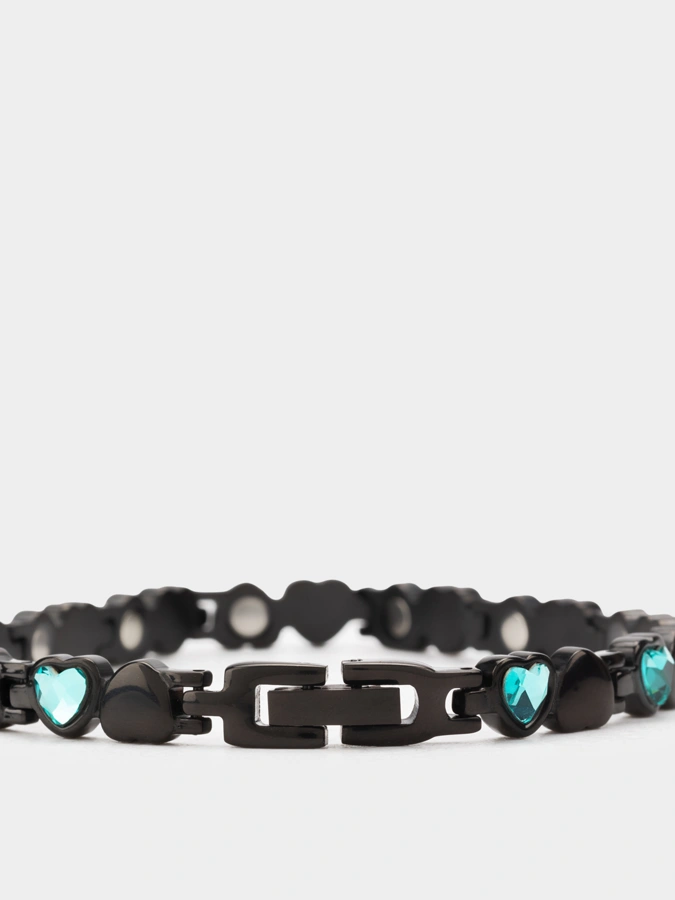 Браслет стальной с магнитными вставками Мальвина