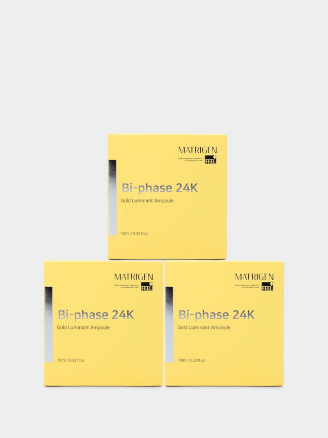 Сыворотка Matrigen Bi Phase 24K Gold Luminant, 3 упаковки