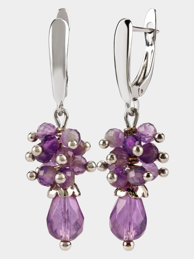 Серьги Сияние Аметиста