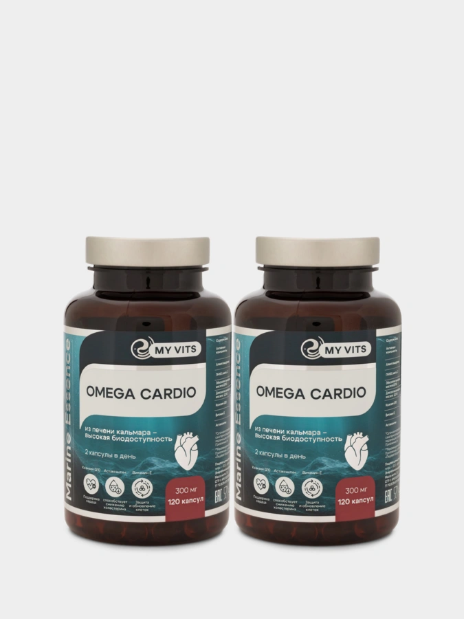 OMEGA-3 CARDIO, 120 капсул - 2 упаковки