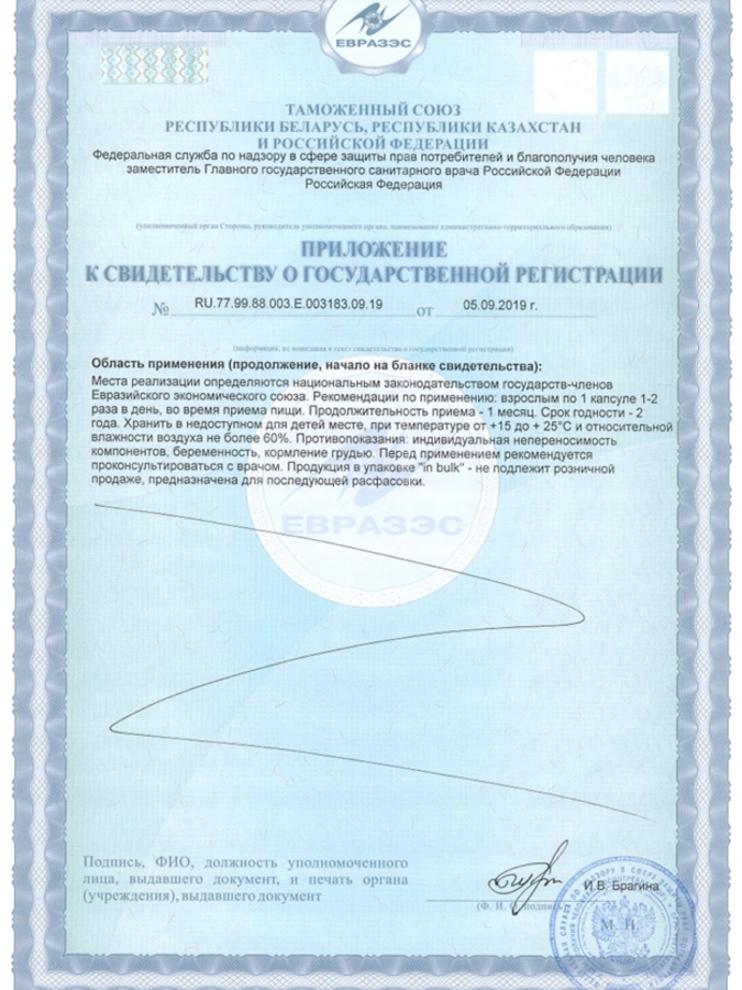 Капсулы Экстракт чеснока, 1 упаковка