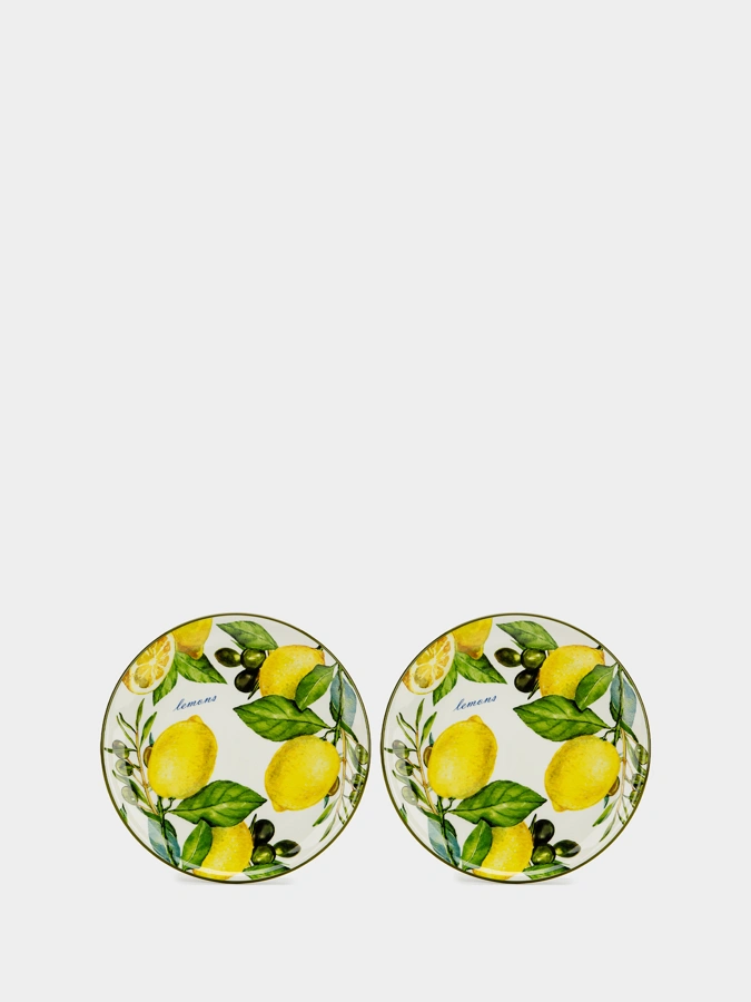 Набор тарелок «Лимонное дерово»