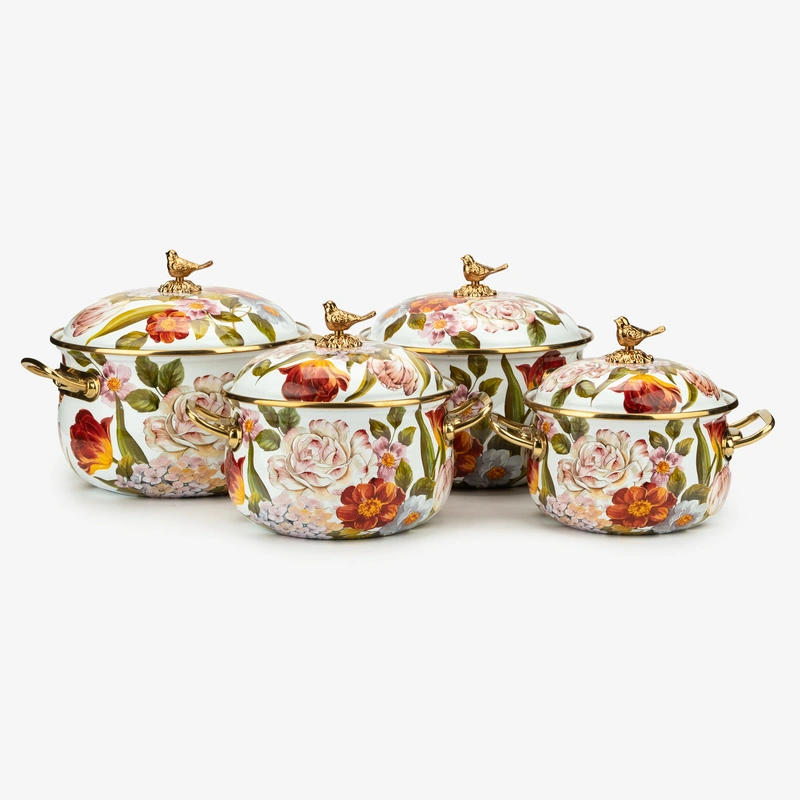Кастрюля эмалированная с крышкой, серия фландрия