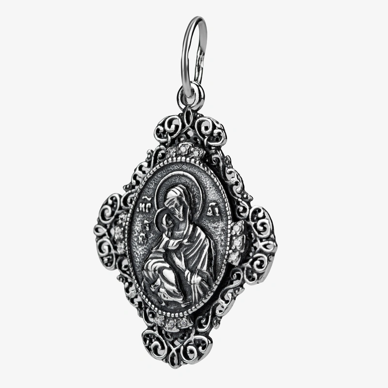 Подвеска-икона Владимирская Божья Матерь