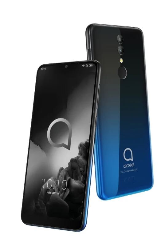Смартфон Alcatel 5053K 3 (2019) 64Gb 4Gb синий моноблок 3G 4G 2Sim 5.94" 720x1560 Android 8.1 13Mpix 802.11 b/g/n NFC GPS GSM900/1800 GSM1900 MP3 FM A-GPS microSD max128Gb