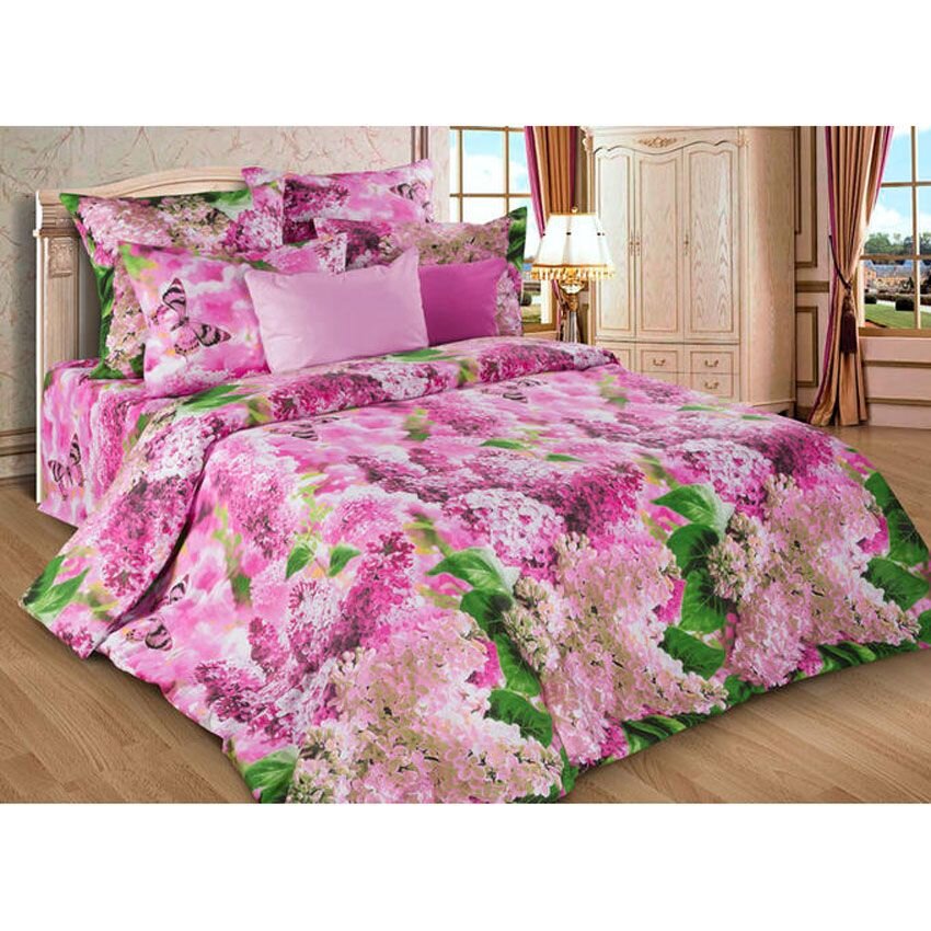 Комплект постельного белья «Сирень розовая»