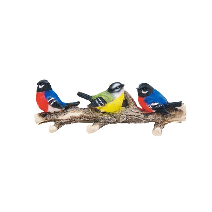 Настенная вешалка «Три птички наветке»