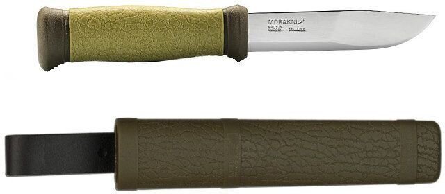 Нож Morakniv Outdoor 2000 (10629) стальной разделочный лезв.109мм прямая заточка хаки