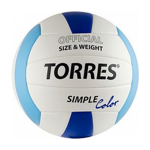 Мяч волейбольный TORRES Simple Color, р.5, синт.кожа