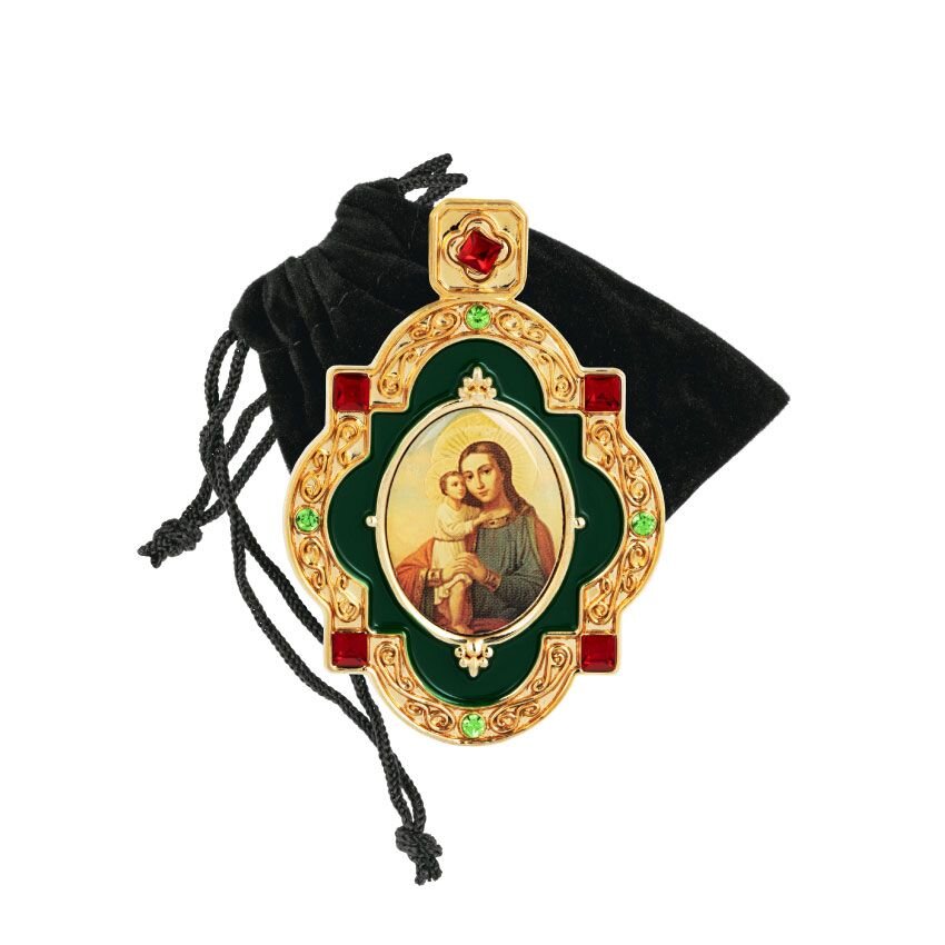 Позолоченный медальон Божья Матерь «Взыскание погибших»