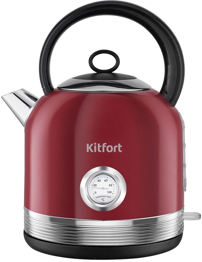 Чайник электрический Kitfort КТ-682 2.5л. 2150Вт красный (корпус: нержавеющая сталь)