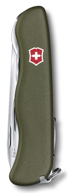 

Нож перочинный Victorinox Picknicker (0.8353.4R) 111мм 11функций зеленый карт.коробка