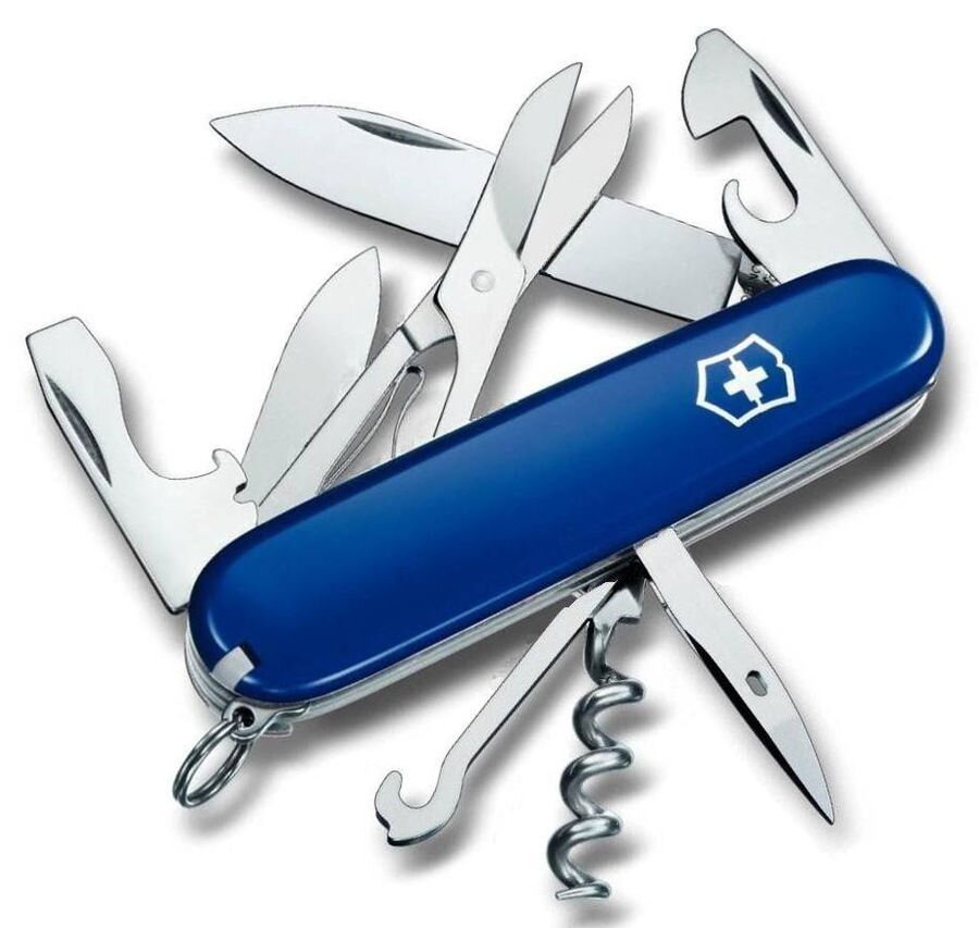 

Нож перочинный Victorinox Climber (1.3703.2R) 91мм 14функций синий карт.коробка