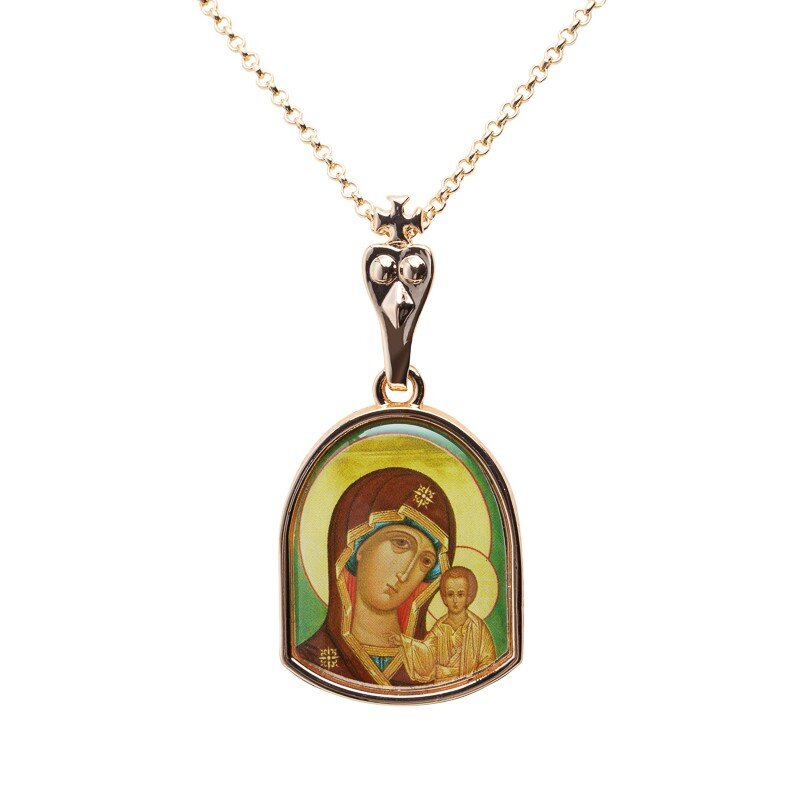Казанская икона Божией Матери + платок в подарок