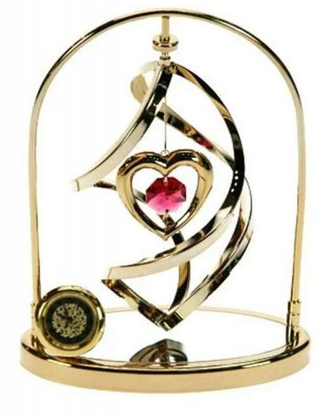 Фигурка декоративная с часами «Сердце»