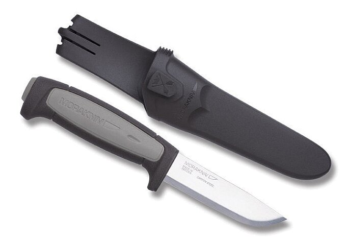 Нож Morakniv Robust (12249) стальной разделочный лезв.91мм прямая заточка серый/черный