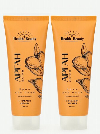 Крем для лица увлажняющий Health&Beauty, 2 упаковки