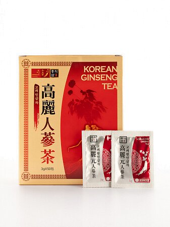 Чайный напиток, гранулированный из корейского женьшеня Korean Ginseng Tea, 50 шт