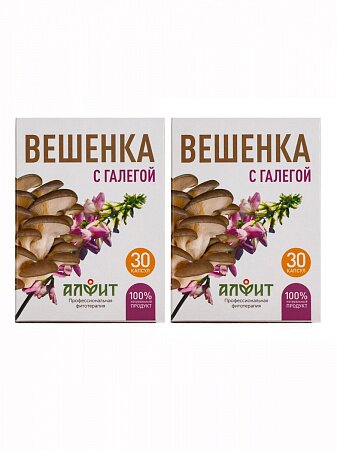 Капсулы Вешенка с галегой Алфит 30 шт по 500 мг, 2 упаковки 