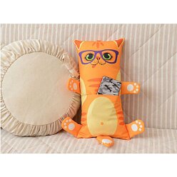 Фигурная подушка «Кот с карманом»