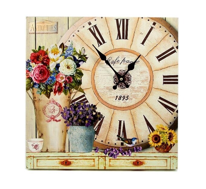 Часы «Летние цветы»