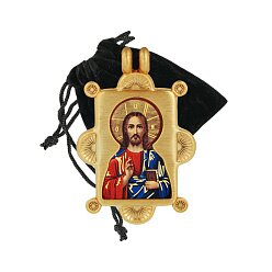 Позолоченный медальон «Христос Вседержитель»
