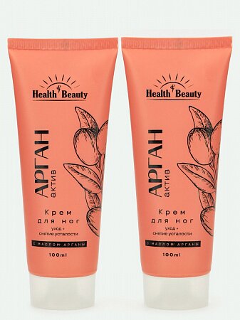 Крем для ног Health&Beauty, 2 упаковки