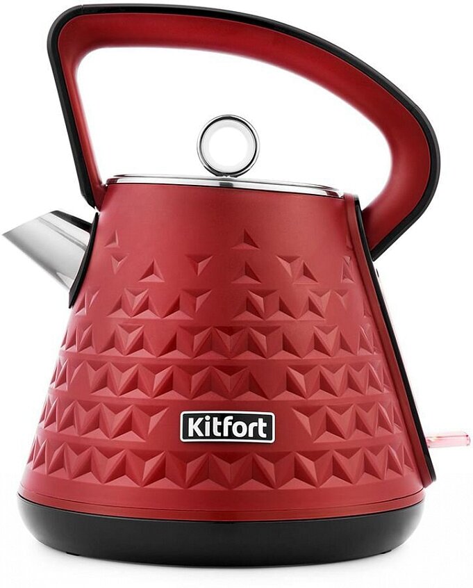 Чайник электрический Kitfort КТ-693-2 1.5л. 2200Вт красный (корпус: нержавеющая сталь)