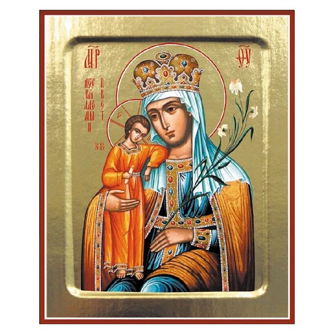 Икона святителя Спиридона Тримифунтского, дерево, 13х19 см