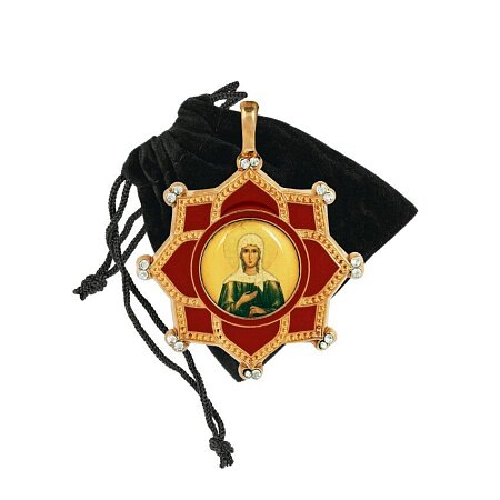 Позолоченный медальон «Ксения Петербургская»