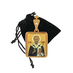 Позолоченный медальон «Николай Чудотворец»